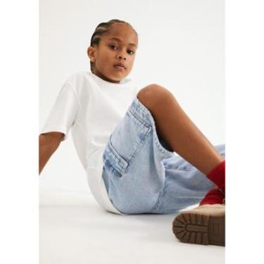 Imagem de Bermuda Infantil Menino Jeans Cargo-Masculino