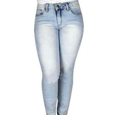 Imagem de Calça Jeans R7jeans Mulher Tradicional Sky Claro-Feminino