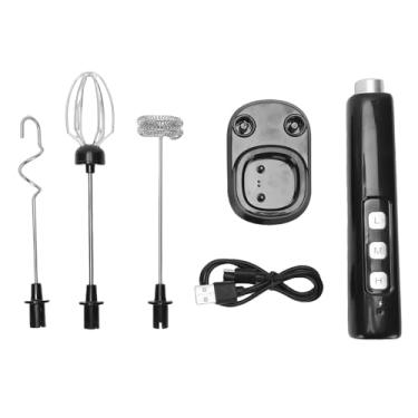 Imagem de POCREATION Misturador Elétrico Portátil USB, Batedor de Leite de Aço Inoxidável Com Bateria de íon de Lítio Recarregável, para Creme de café e Cozimento