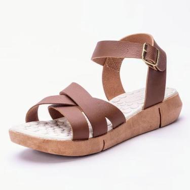 Imagem de Sandália Feminina Uniflex Ortopédica Pra Esporão e Fascite Plantar Mas