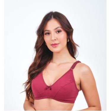 Imagem de Kit 3 Sutiãs Sem Bojo com Alça Reforçada e Laterais Largas Sustentação