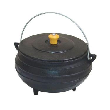 Imagem de Panela Tripé de Ferro Fundido com Tampa Capacidade 5L