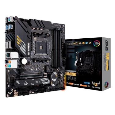 Imagem de Placa-Mãe ASUS TUF Gaming B550M-Plus, AMD AM4, mATX, DDR4, Preto - 90MB14A0-C1BAY0-Unissex