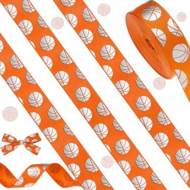 Imagem de Giegxin Fita de basquete 10 jardas 7/8 polegadas prata metálica com fio fita esportiva torcida DIY artesanato fitas de tecido gorgorão decorações de festa para cabelo de equipe cordão de embrulho de