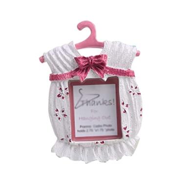 Imagem de Molduras de resina em forma de roupas de bebê moldura horizontal para fotos de lembrança para mesa de mesa e parede (NO2) (nº 1)