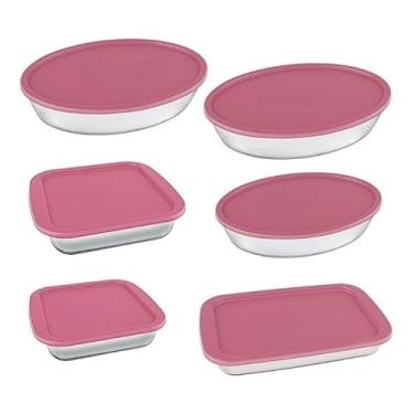 Imagem de conjunto de assadeiras de vidro