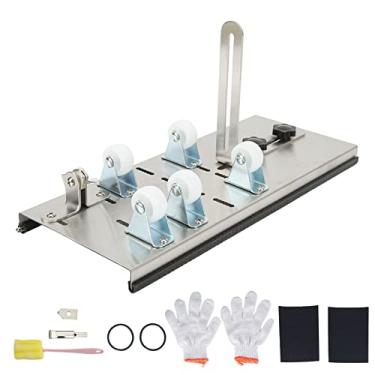 Imagem de QANYEGN Cortador de garrafas de vidro, kit de ferramentas de cortador de vidro ajustável, ferramenta de corte de garrafas com 5 rodas para cortar vinho, cerveja, licor, uísque, álc