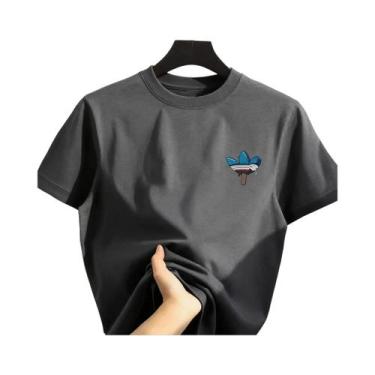 Imagem de Camiseta Unissex De Algodão Puro Com Estampa De Desenho Animado Estilo