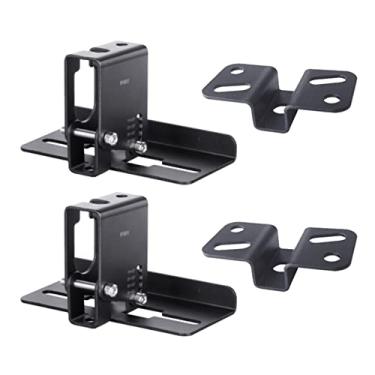 Imagem de pcagfaajmh Suporte de parede para alto-falante Suporte de montagem de alto-falante giratório ajustável com sistema de som surround em casa/suporte de alto-falante de parede (Cor: 1) (1) (1)