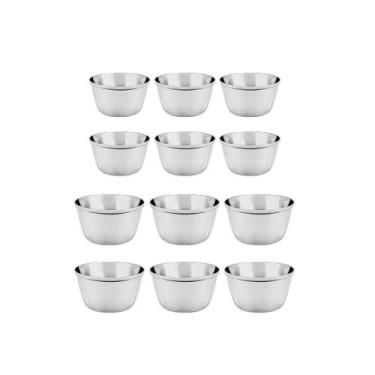 Imagem de Ramekin Tigela Inox Sobremesa Mini Bolo Sufle Kit 120 e 150ml - GOURME