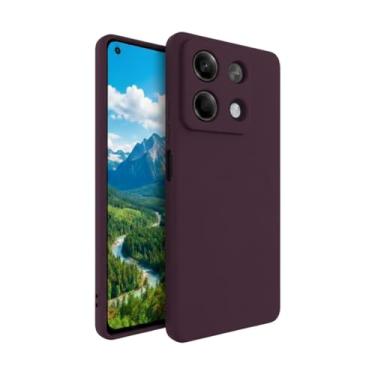Imagem de Capa Silicone Aveludada Anti Impacto com Proteção de Câmera Compatível com Moto G56. (ROXO AÇAI)