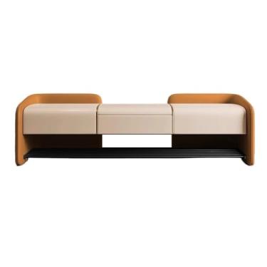 Imagem de PPALORTEX Sapateira, banco, trocador de sapatos, entrada, varanda, armazenamento, quarto, cama, banco, sala de estar, porta da frente, banco de sapato (120 cm)