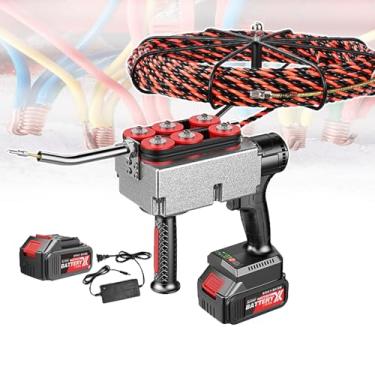 Imagem de KKSOUFX Eletricista Puxando Fios Ocultos, MáQuina AutomáTica De Passagem De Fios, Puxador De Cabos, 40 M/Min, Fio Guia De 15 M/30 M, TraçãO Nas 6 Rodas Para ConstruçãO,DecoraçãO Residencial