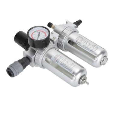 Imagem de LiebeWH Regulador de Pressão do Filtro de Ar de 1/4 de Polegada, Liga de Alumínio, Filtragem Eficiente, Fácil Controle de Pressão, Ideal para Ferramentas Pneumáticas e Compressores de Ar