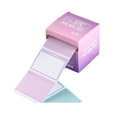 Imagem de Blocos De Notas Adesivas Coloridas Retráteis Com 256 Folhas, Bloco De 