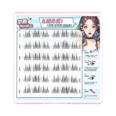 Imagem de Cílios Postiços Reutilizáveis Estilo Coreano Para Meninas, Sem Cola, N