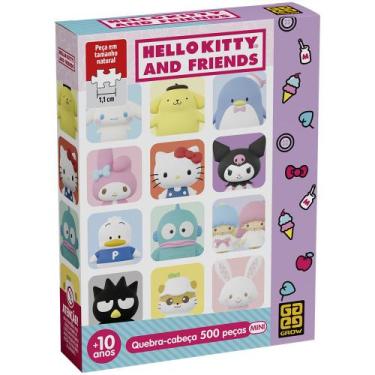 Imagem de Mini Quebra-cabeça 500 peças Hello Kitty e Amigos - Grow