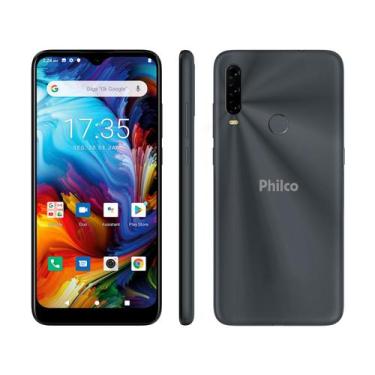 Imagem de Smartphone Philco HIT P10 128GB Space Grey 4G Octa-Core 4GB Tela 6,2 C