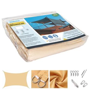 Imagem de Tela toldo shade sombreamento sombralux 4x2 cores, areia