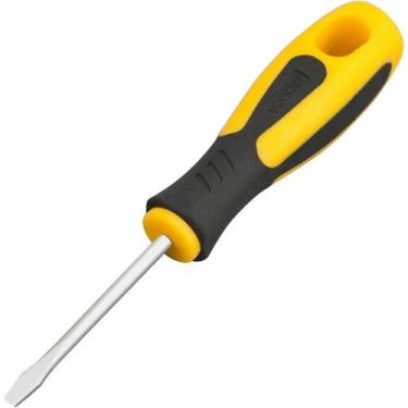 Imagem de Chave de Fenda 1/8" x 2", aço Cromo Vanádio, Cabo Emborrachado, Vonder