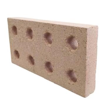 Imagem de 4 Tijolo Refratário 8 Furos, Plaqueta Para Churrasqueiras - GABRIELA R