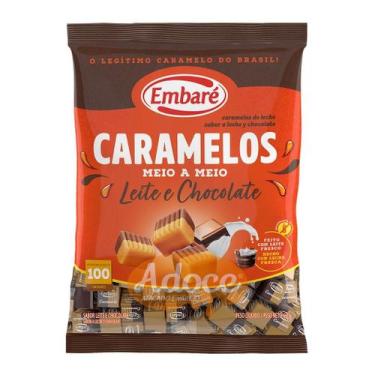 Imagem de Bala caramelo 660g embaré, LEITE E CHOCOLATE