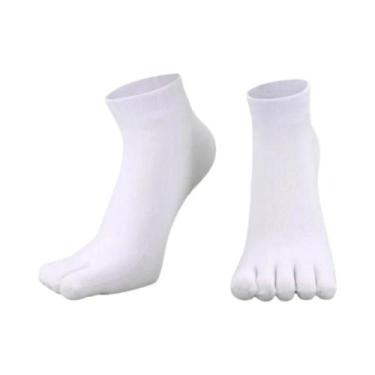 Imagem de Meias De Algodão Respiráveis Para Homens Com Cinco Dedos, Curtas, Para