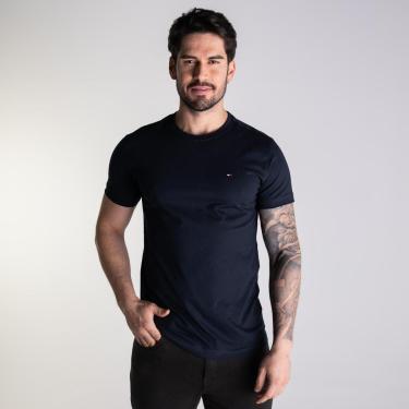 Imagem de Camiseta Tommy Hilfiger Básica Azul Marinho-Masculino
