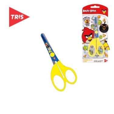 Imagem de Tesoura Escolar Angry Birds Tris