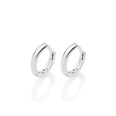 Imagem de Brinco Argola Prata Maciça 925 Rommanel 820316 Cor:Prata, Prata