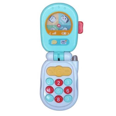 Imagem de Brinquedo Baby Phone Musical Dreamworks Celular Infantil, Verde com br