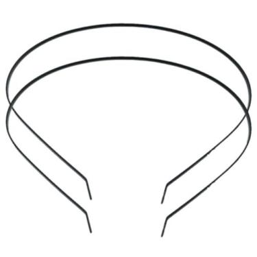 Imagem de KIT 2 Tiaras de Ferro Arco Diadema Masculina Metal Arquinho Ondinhas M