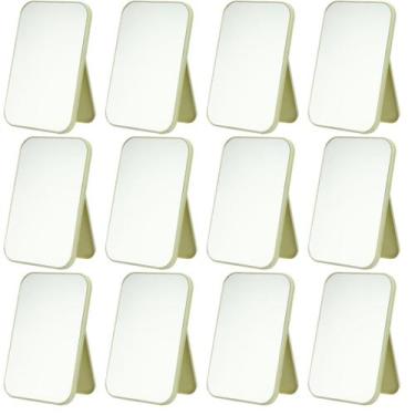 Imagem de Kit 12 Espelho De Mesa Maquiagem Dobrável Portátil Facial Camarim Cor: