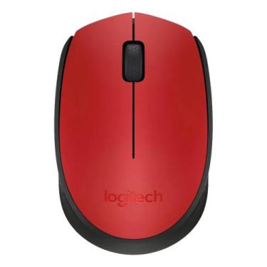 Imagem de Mouse Logitech M170 Wireless sem Fio Vermelho 1000 DPI Original