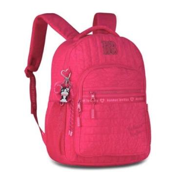 Imagem de Mochila Escolar Feminina Rebecca Bonbon Bolsa Juvenil Premium, Rosa