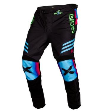 Imagem de Calça Infantil Pro Tork Next Masculina Feminina Motocross, Preto, 10