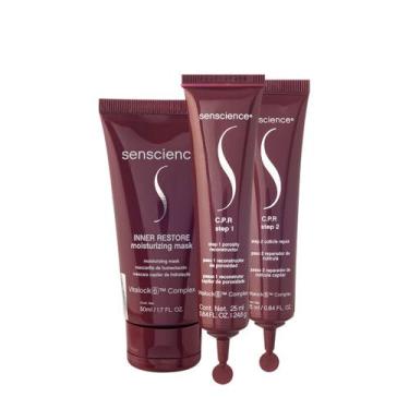 Imagem de Kit Senscience Inner Restore Máscara e C.P.R. Ampola (2 produtos)