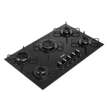 Imagem de Cooktop 5 Bocas a Gás CDS75AE com Grades Estáveis e Mesa de Vidro Temp