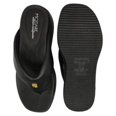 Imagem de Tamanco modare dedo 7189.101 flatform feminino, Preto, 38