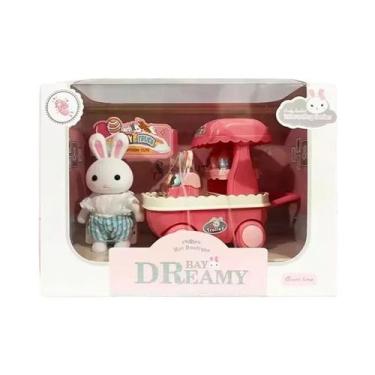 Imagem de Conjunto De Móveis Para Mini Casa De Bonecas Família Coelho, Acessório