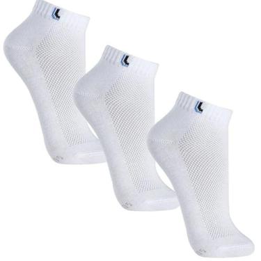 Imagem de Kit com 3 pares Meia Adulto Walk 3225-089 Lupo, G - 41 Ao 44, Branco
