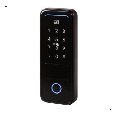 Imagem de Fechadura De Sobrepor Digital Weg Eletrônica Senha Tag Wifi Preto