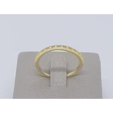 Imagem de Anel aparador com mini pedrinhas em zircônia banhado a Ouro - Oceanic 