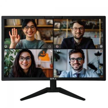 Imagem de Monitor BRX, 21.5 Pol, 75Hz, Com Webcam e Microfone, HDMI/VGA, VESA, P
