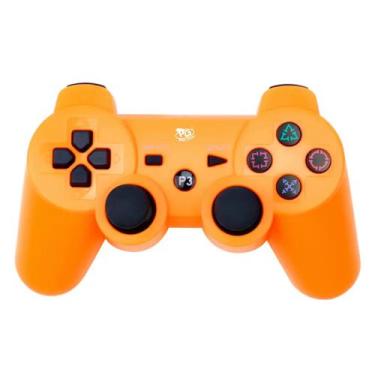 Imagem de Controle Play Game Dualshock 3 Sem Fio para PS3 - Laranja - Importado