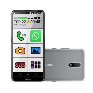 Imagem de Celular Idoso Nokia 64 Gb 3 Gb Ram Botão Grande Fácil Usar - Motorola,