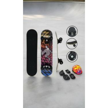 Imagem de Skate Infantil 24 Pol Completo Com Kit De Proteção - Congratulations S