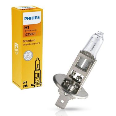 Imagem de Lâmpada H1 Farol Alto Baixo Neblina Philips Standard 12V 55W