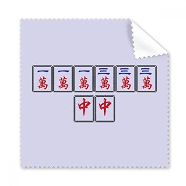 Imagem de Winning Suit Pano de limpeza de azulejos Mahjong Limpador de óculos 5 peças