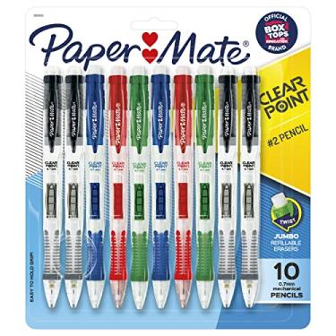 Imagem de Paper Mate Lapiseira Clearpoint, 0,7 mm, sortida, recarregável, 10 unidades (pacote com 1)